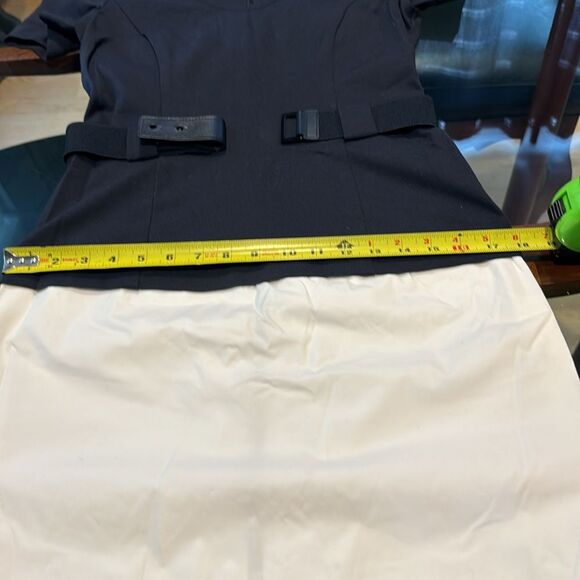 Theory Navy & White Color Block Dress NWOT Size 6 - Picture 10 of 10